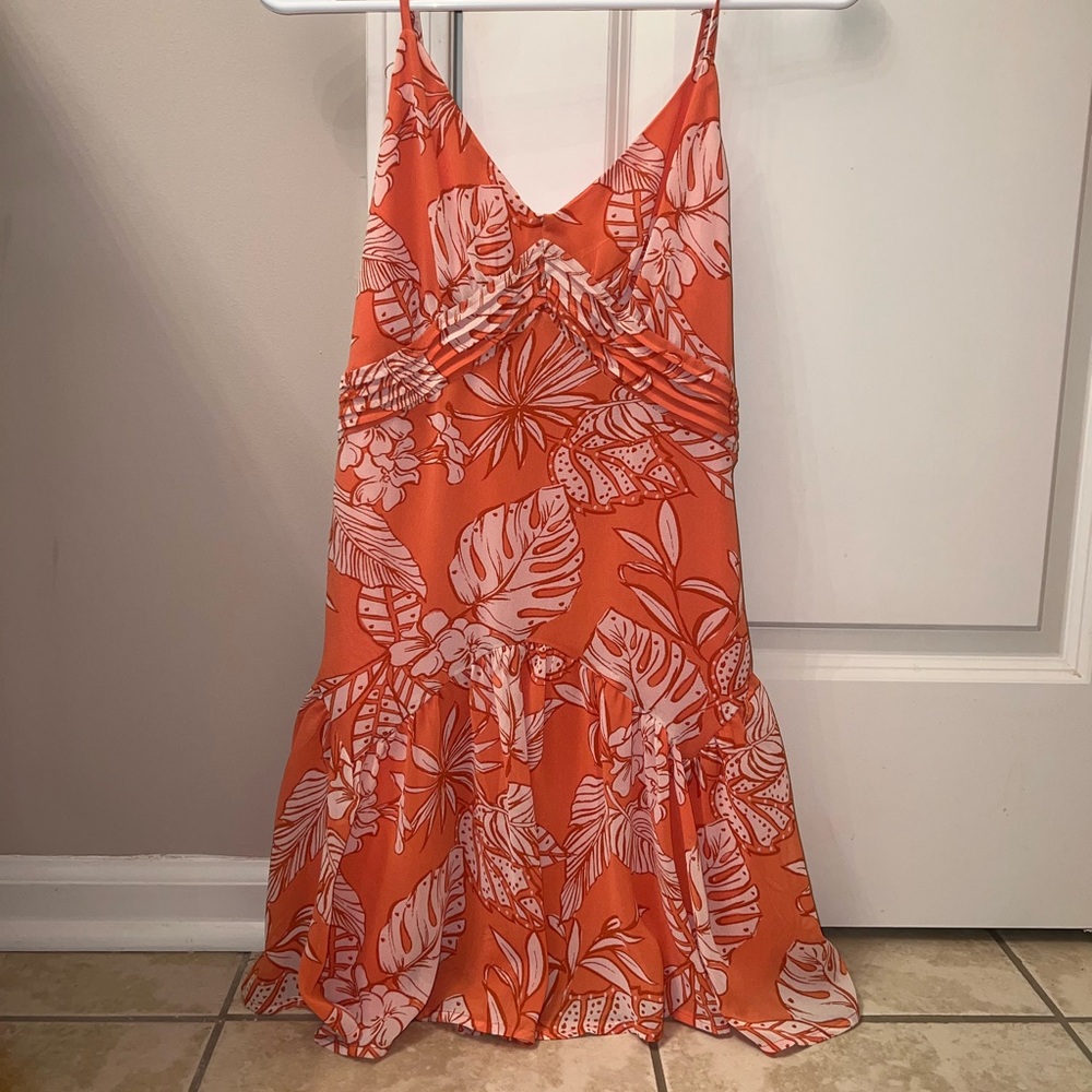 summer floral mini dress